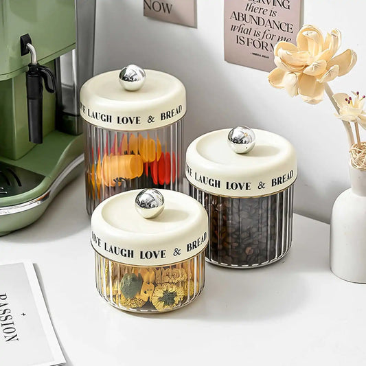 Airtight Food Storage Containers - BPA-Free Kitchen Canisters for Grains/Dry Goods with Moisture-Proof Seal & Stackable Design Peaceful Pleasures Health and Wellness