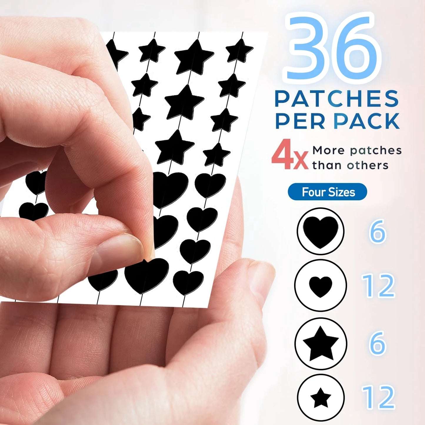 Invisible Waterproof Hydrocolloid Acne Patches – All Skin Types