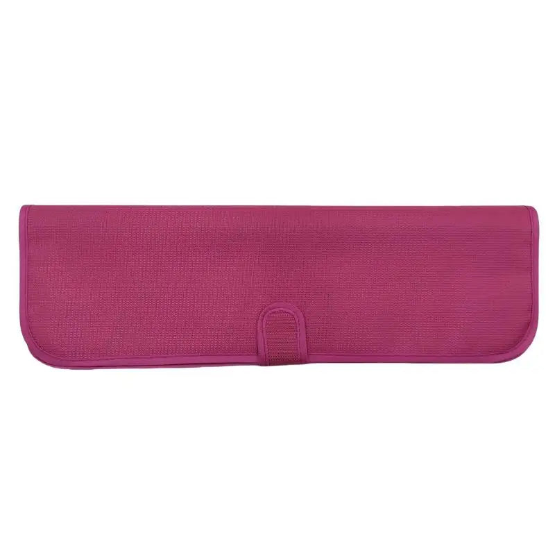 Portable Anti-Heat Mats Heat Resistant Mat Pouch For Hair Straightener Flat Iron Curling Iron Prevent Burns Styling Organizer Peaceful Pleasures Health and Wellness Red