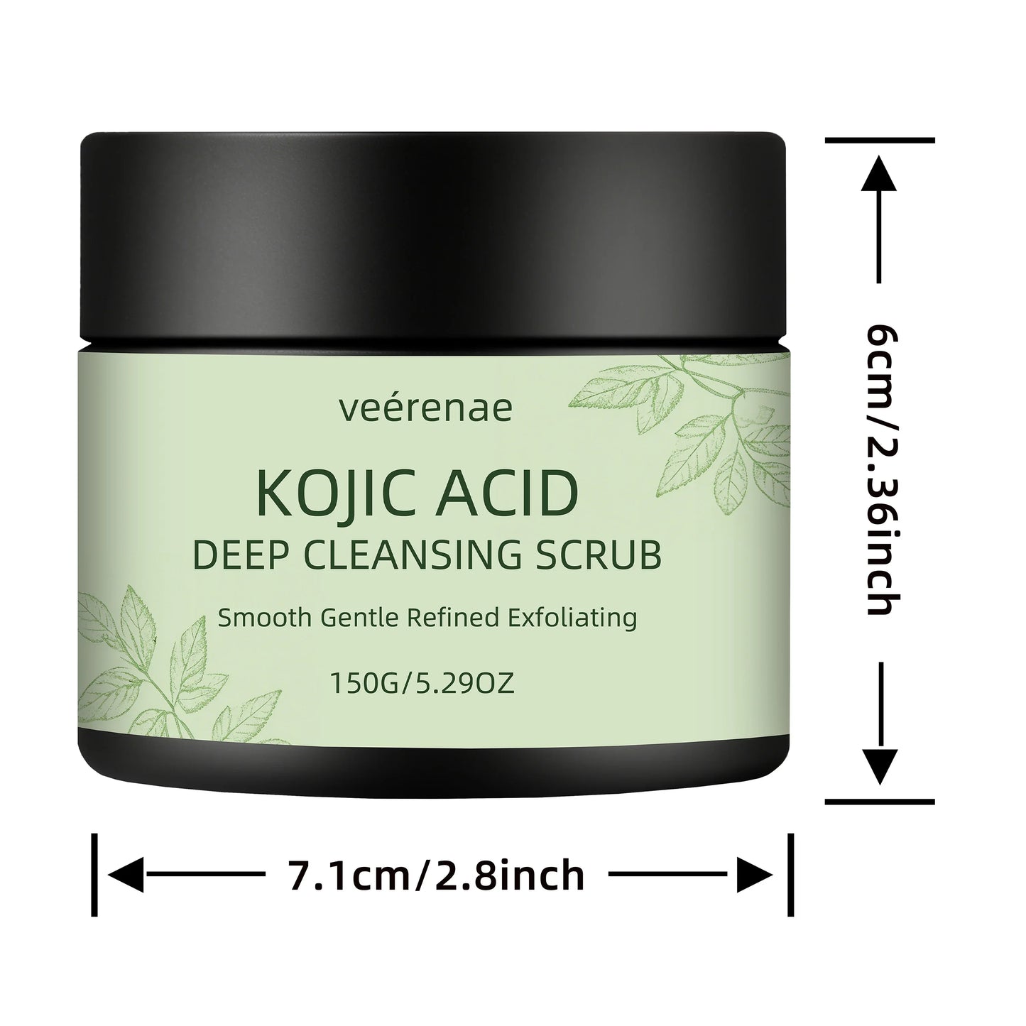 Veerenae Kojic Acid Cleansing Scrub – Face & Body Exfoliator