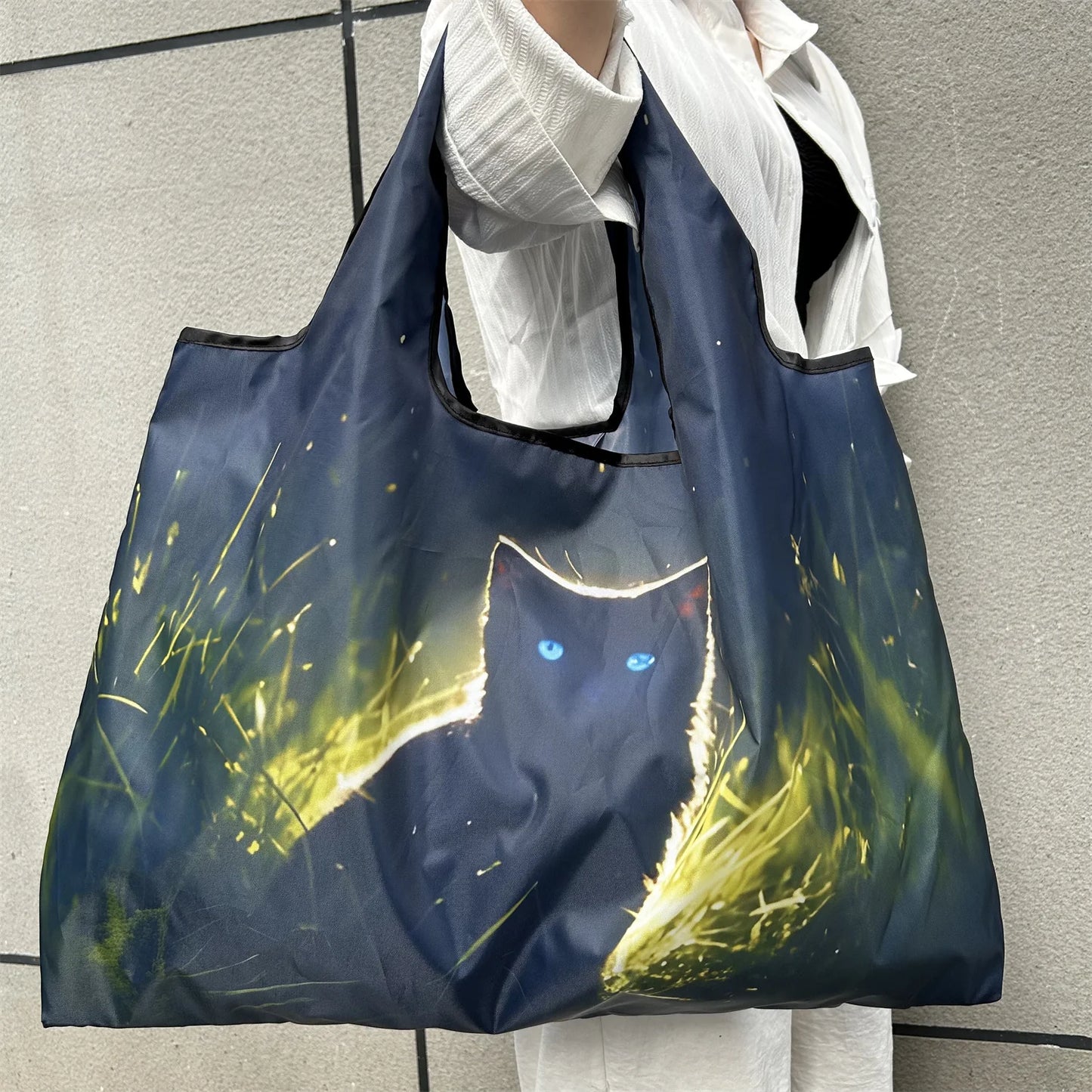 Large Foldable Reusable Nylon Shopping Bag – Travel Tote