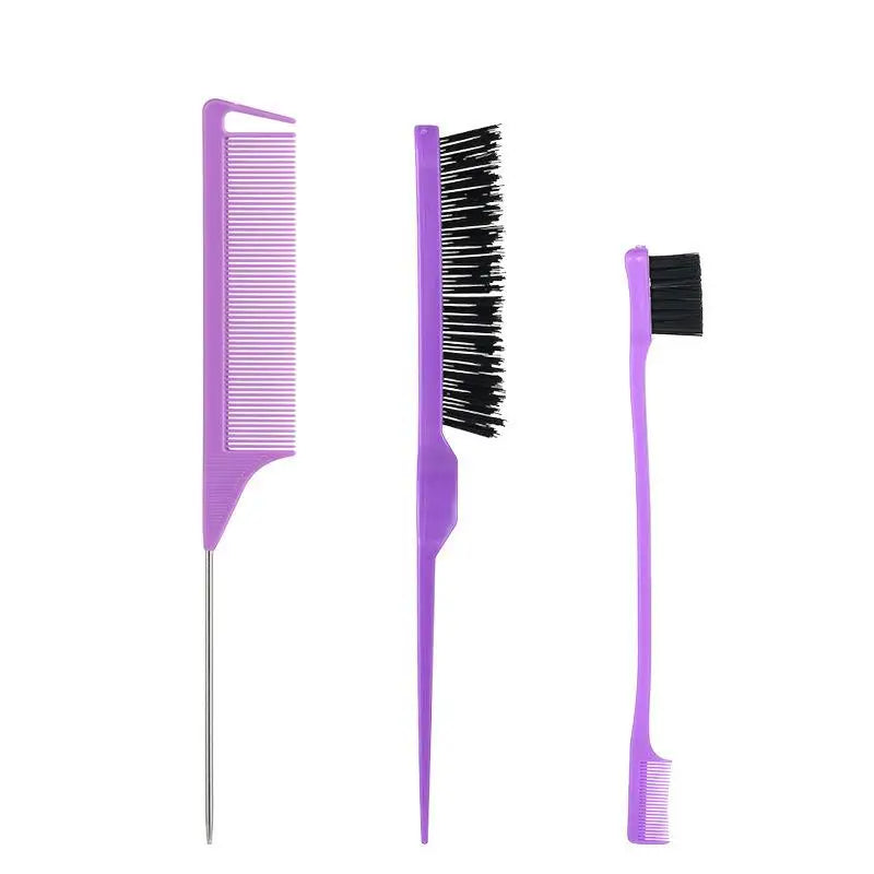 Pro Pointed Tail Salon Hairdressing Hair Styling Anti-static Comb Hair Brush Steel Needle Pin Rat Tail Combs Barber Accessories Peaceful Pleasures Health and Wellness A6