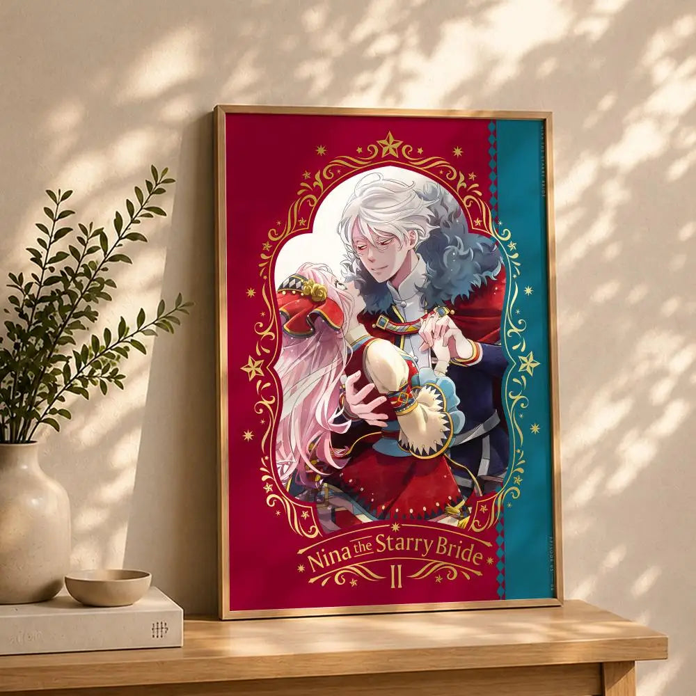 Manga N-Nina the Starry BrideS Poster HD Self Adhesive Waterproof Wall Art Ideal for Home Office Dorm Bedroom Great Gift Peaceful Pleasures Health and Wellness
