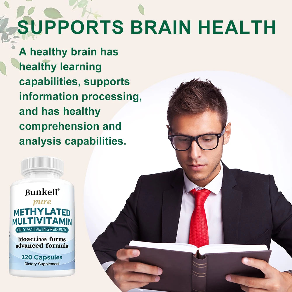 High-Potency Methylated Multivitamin - Whole Food, B-Complex, Hair Skin Energy, Stress, Immune & Maintain Heart Health Support Peaceful Pleasures Health and Wellness