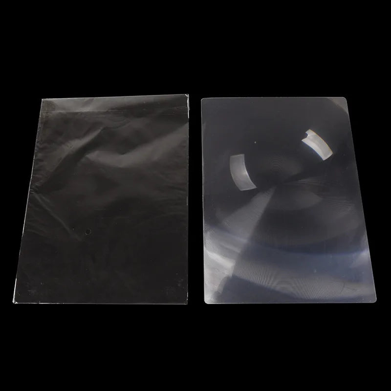 Square Fresnel Optical Lens 260Mmx180Mm A4 Ultra-Thin Full Page Reading Phone Magnifying Glass Lens Peaceful Pleasures Health and Wellness