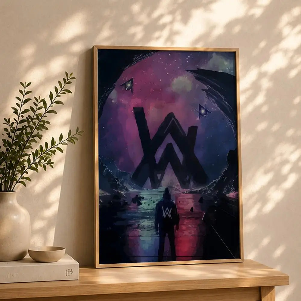 Alan Walker HD Self-Adhesive Waterproof Wall Art Poster Wall Art Poster Peaceful Pleasures Health and Wellness