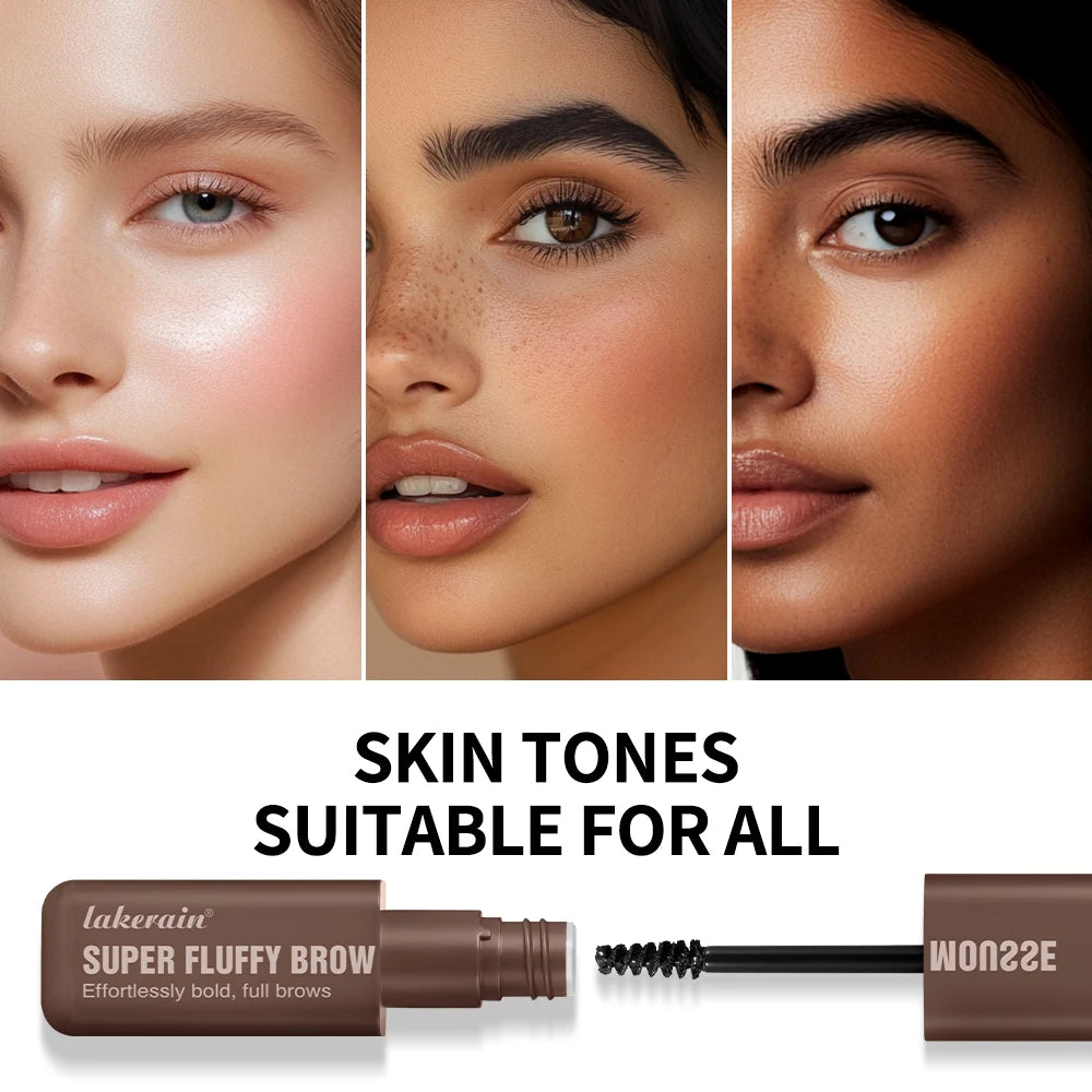 Brow Mousse Super Fluffy High Color Rendering Fill In The Sparse And Vacant Parts of The Eyebrows Smooth Super Fluff Thick Brow Peaceful Pleasures Health and Wellness