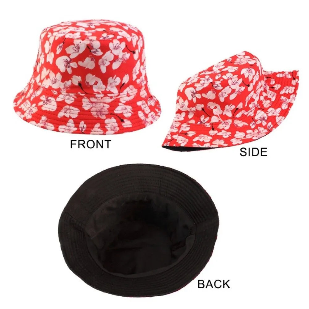 Reversible Printed Bucket Hat – Unisex Beach Sun Hat