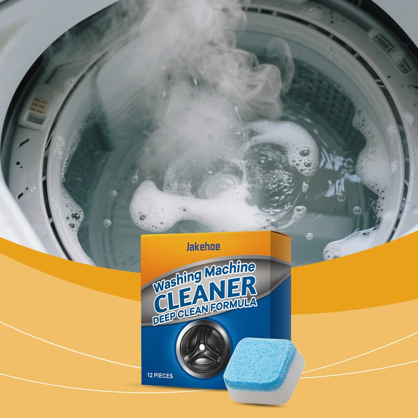 Washing Machine Cleaning Tablets - Gentle Stain and Scale Removal Effervescent Tablets Household Washing Machine Daily Cleaning Peaceful Pleasures Health and Wellness