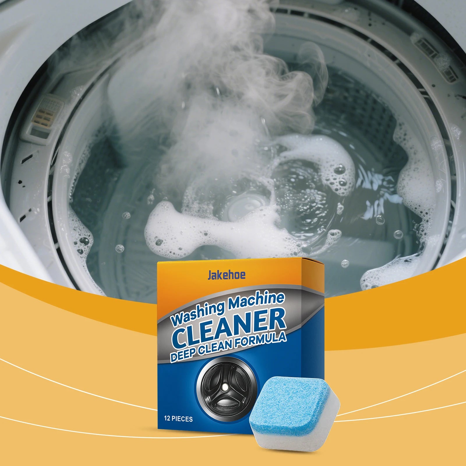 Washing Machine Cleaning Tablets - Gentle Stain and Scale Removal Effervescent Tablets Household Washing Machine Daily Cleaning Peaceful Pleasures Health and Wellness