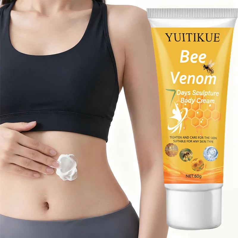 YUITIKUE Bee Venom Body Cream 60g – Firm & Moisturize Skin Firming Body Cream Peaceful Pleasures Health and Wellness