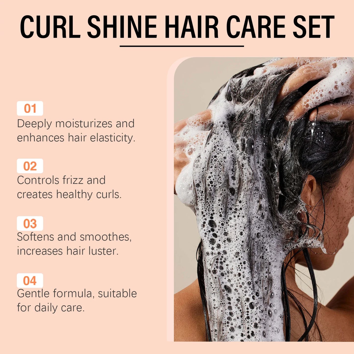 Coconut Shampoo & Conditioner Set – Curly Hair Hydration