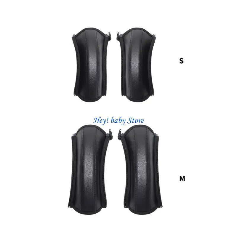 Baby Stroller Handle Cover | PU Leather Grip Protector