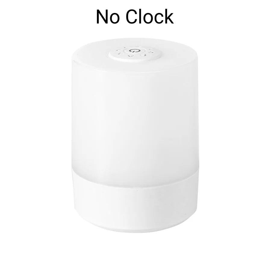 Touch Dimmable LED Night Lamp with Remote Clock Time Display or not Eye Protection Reading Lamp Bedside Night Light Rechargeable Peaceful Pleasures Health and Wellness No Clock Remote