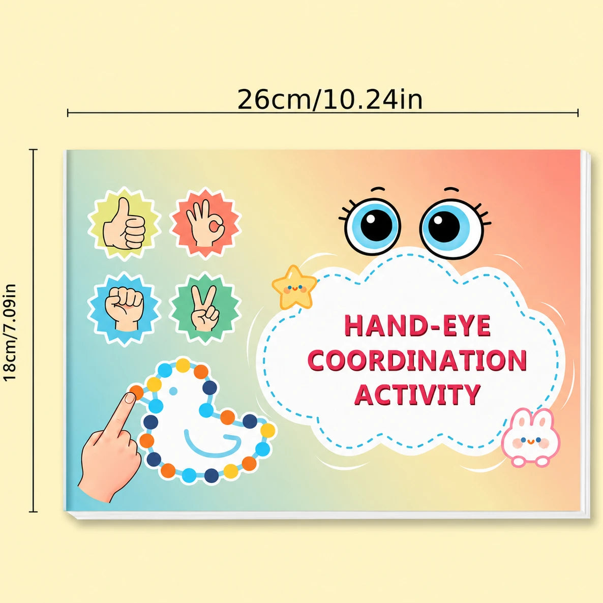 Hand-eye Coordination Activity Workbook 32 Pages Tracing Practice
