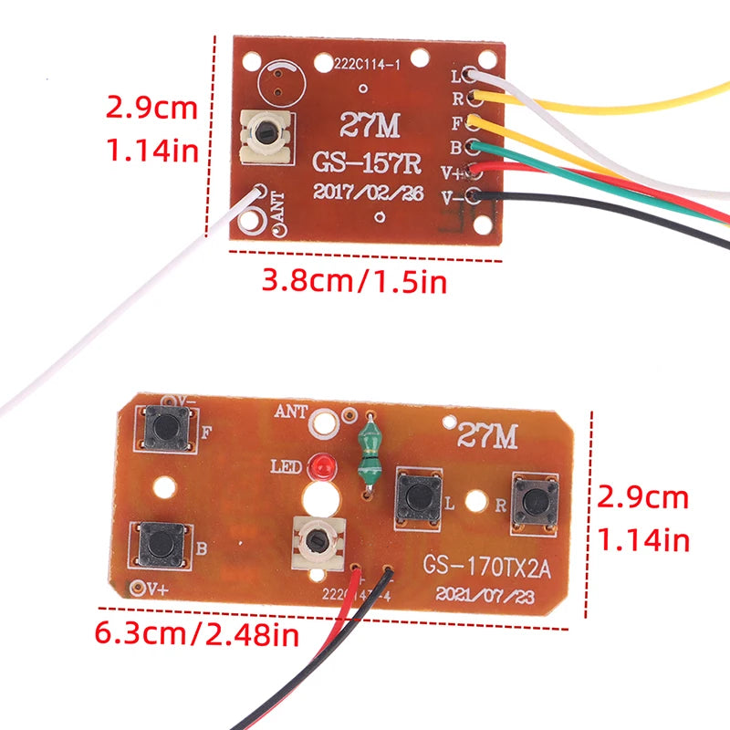 4CH 2.4GHz RC Transmitter Receiver PCB Set – Car & Airplane