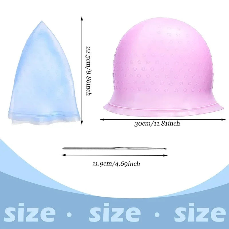 Advanced Quality Hair Dye Tool Silicone Material Barber Shop Special Pick Dyeing Cap Peaceful Pleasures Health and Wellness