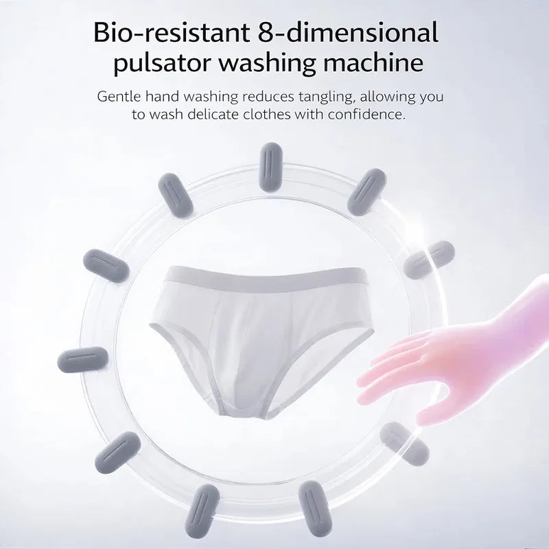 Portable Mini Washing Machine Type-C | Compact Travel Washer