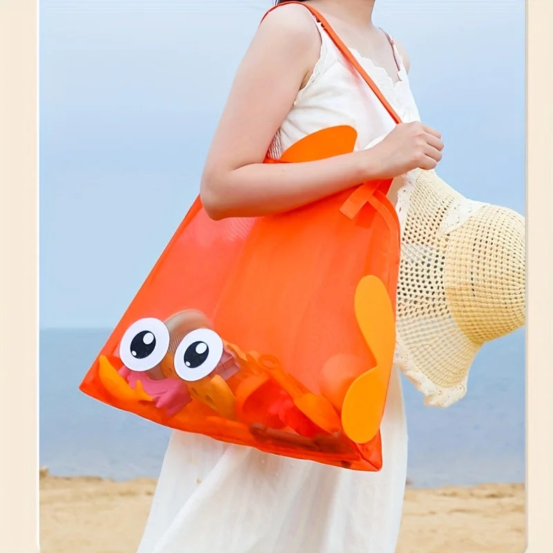 Large Mesh Beach Bag – Family Pool Tote for Toys & Travel