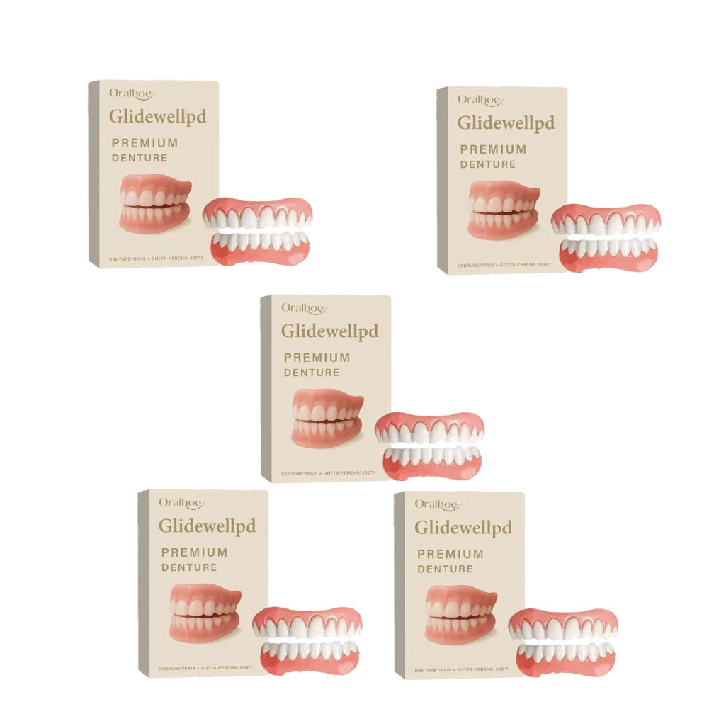 Reusable Silicone Fake Teeth Veneers – Upper & Lower Set