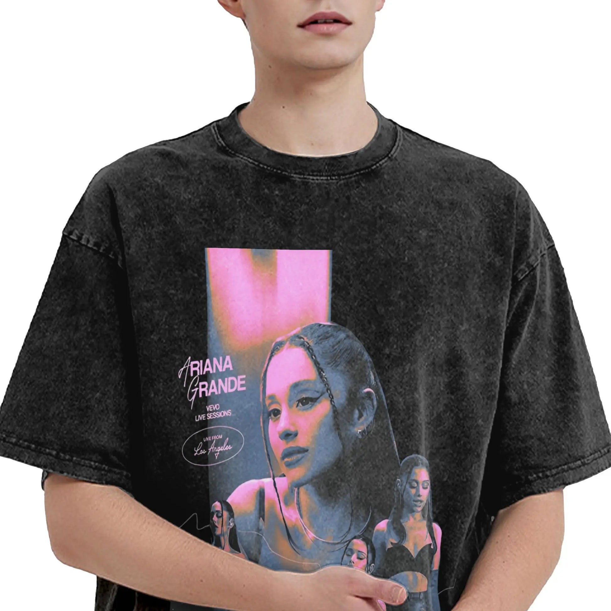 Arianas T-Shirt Beach Grande Vintage T Shirts Casual Fashion Tshirt For Male Short Sleeves Design Tees Peaceful Pleasures Health and Wellness