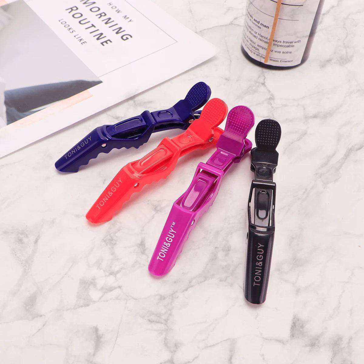 6Pcs Salon Alligator Hair Clips Traceless Hairdressing Clips Claws Section Barbershop Beauty Styling Tools Hairpin Accessories Peaceful Pleasures Health and Wellness