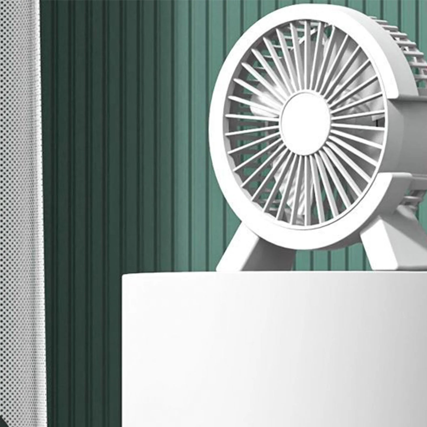 Cooling Table Desk Fan Rechargeable Air Cooler for Traveling Outdoor Office Peaceful Pleasures Health and Wellness