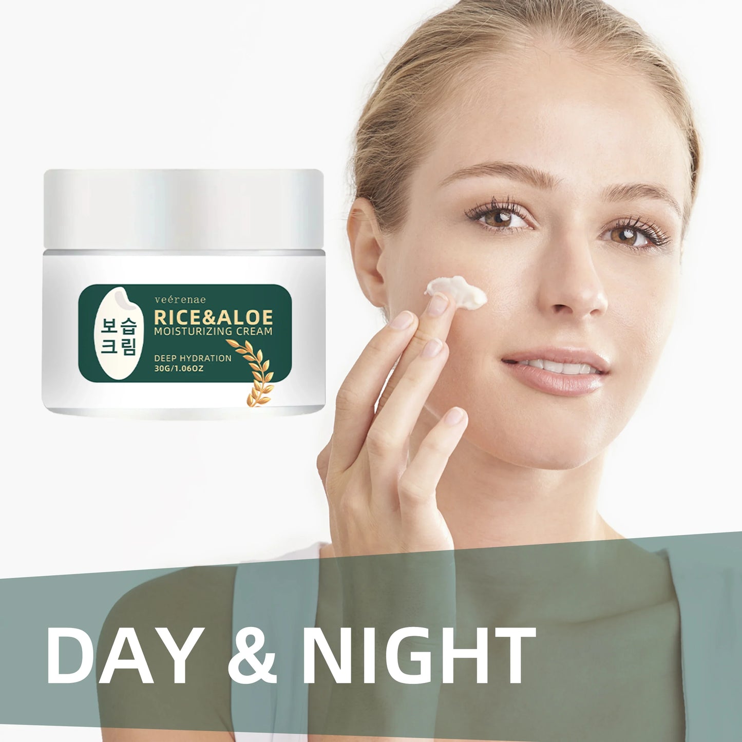 veérenae Rice & Aloe Face Moisturizer – Non-Greasy, All Skin