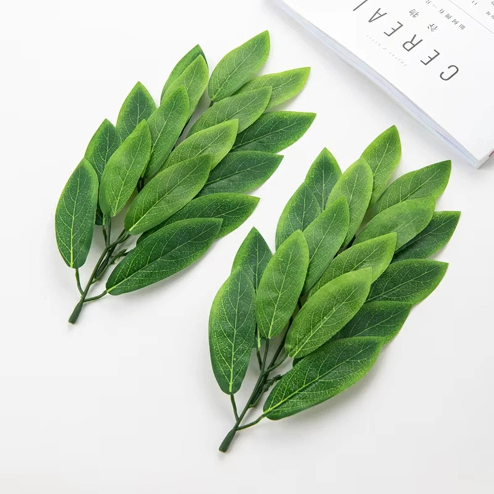 Silk Oleander Artificial Leaves 10pcs – Wedding & Home Décor