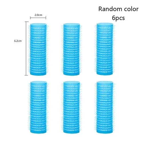 Hair Rollers Self Grip Hook Hair Curlers Heatless Roller Salon Dressing Curlers Jumbo Size Sticky Hair Styling Tools Peaceful Pleasures Health and Wellness 6pc random 12