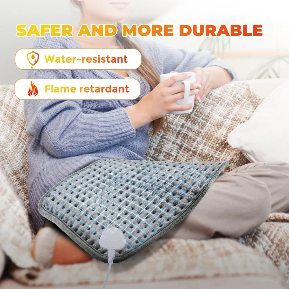 AFDEAL Electric Heated Blanket Pad 58x29cm – 9 Heat Settings