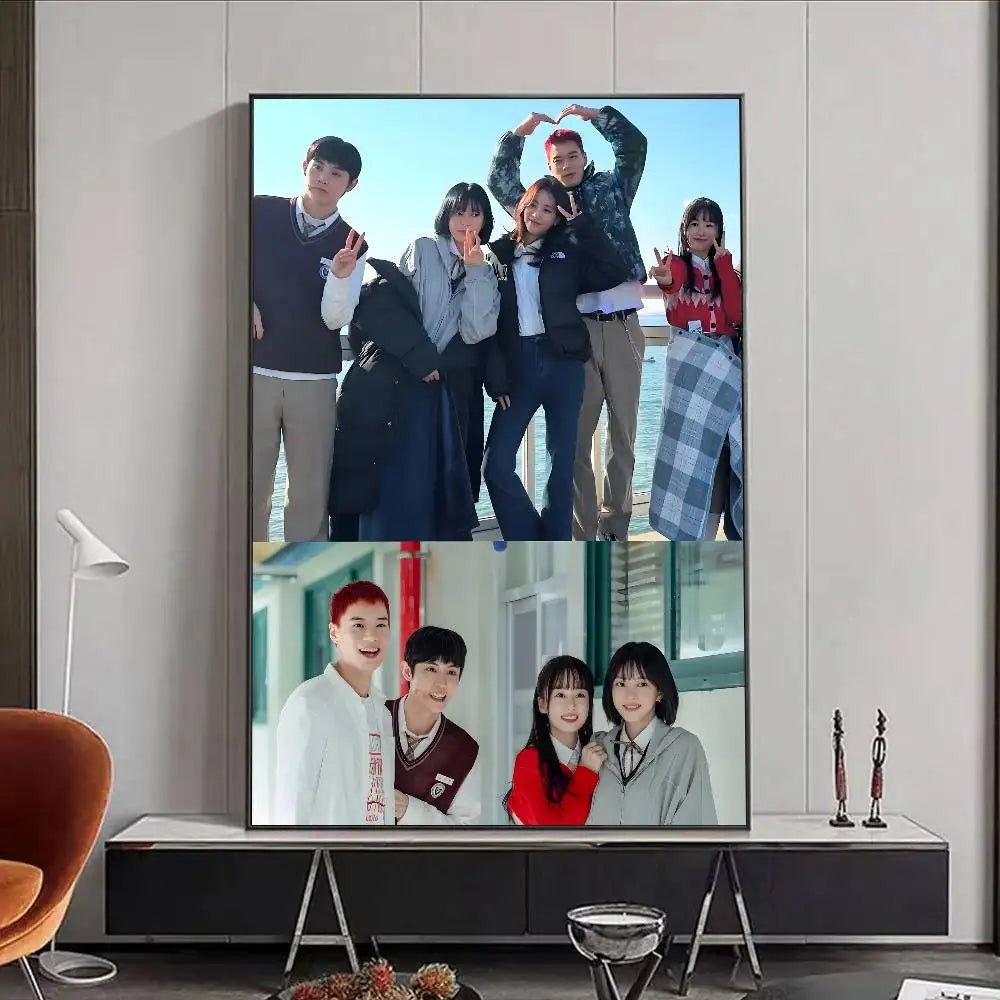 Hot Kdrama S-Study group Poster HD art poster for home living room bar office decoration sticky waterproof Peaceful Pleasures Health and Wellness z27 15X20cmNoframe