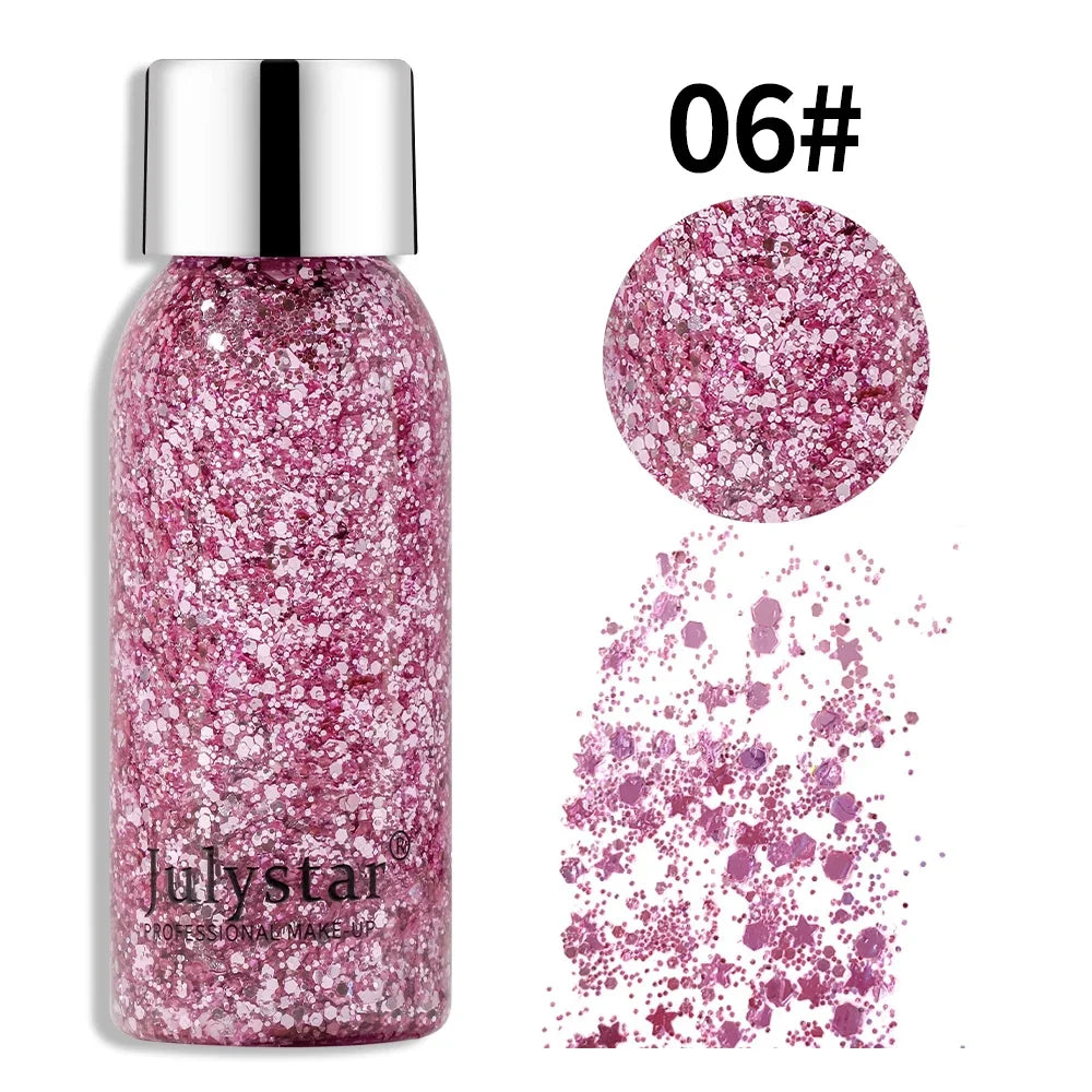 SADOER Glitter Body & Face Shimmer Gel 30ml | Festival Makeup