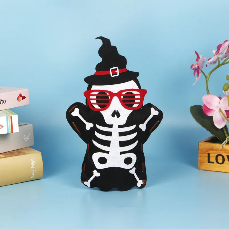 Halloween Hand Puppet Kids Children Toddlers Gifts Cartoon Skeleton