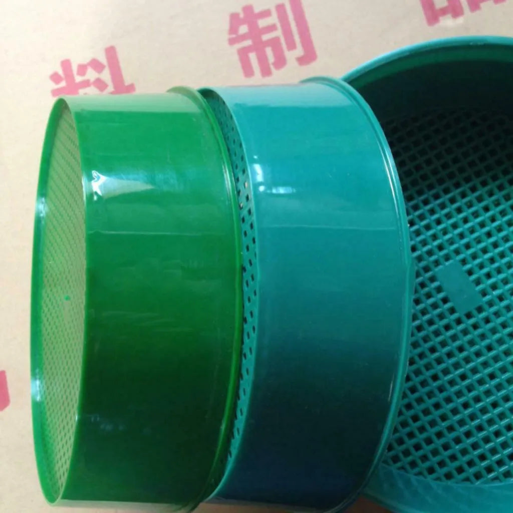 Plastic Garden Sieve Home Garden Tool Fine Mesh Soil Sieve Mining Sand Sifter Potting Sieve for Plant Soil Stone Sifting Peaceful Pleasures Health and Wellness