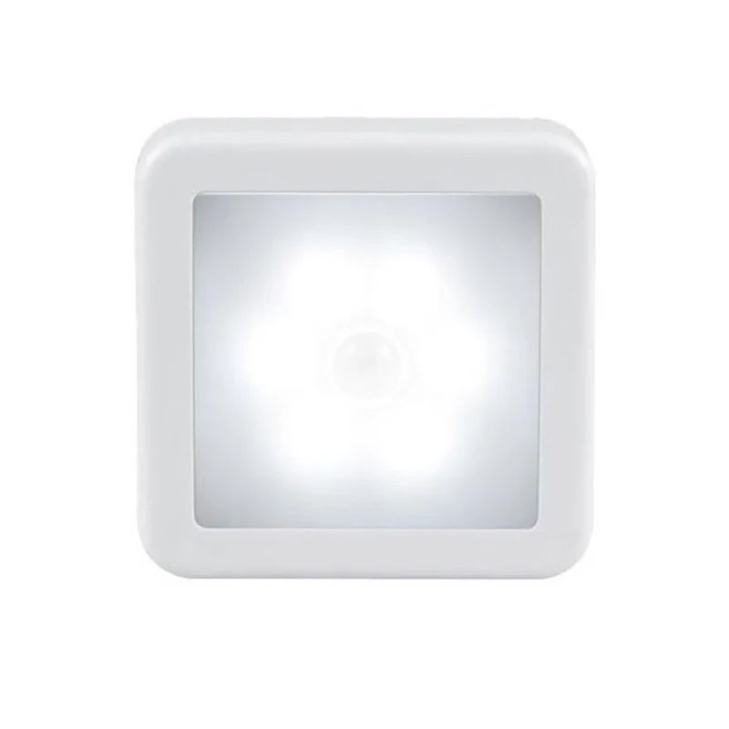 Motion Sensor LED Night Light – Battery Operated, Baby & Hallway Motion Sensor Night Light Peaceful Pleasures Health and Wellness White