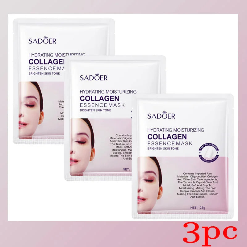 SADOER Collagen Facial Mask – Hydrate, Firm & Brighten Skin