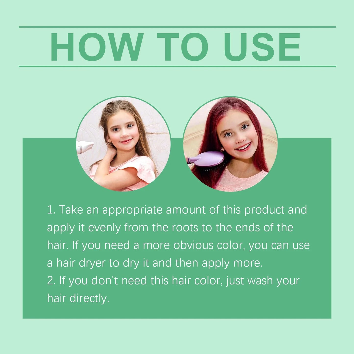 Toddler Temporary Hair Color Gel – Firm Hold, Gentle Formula