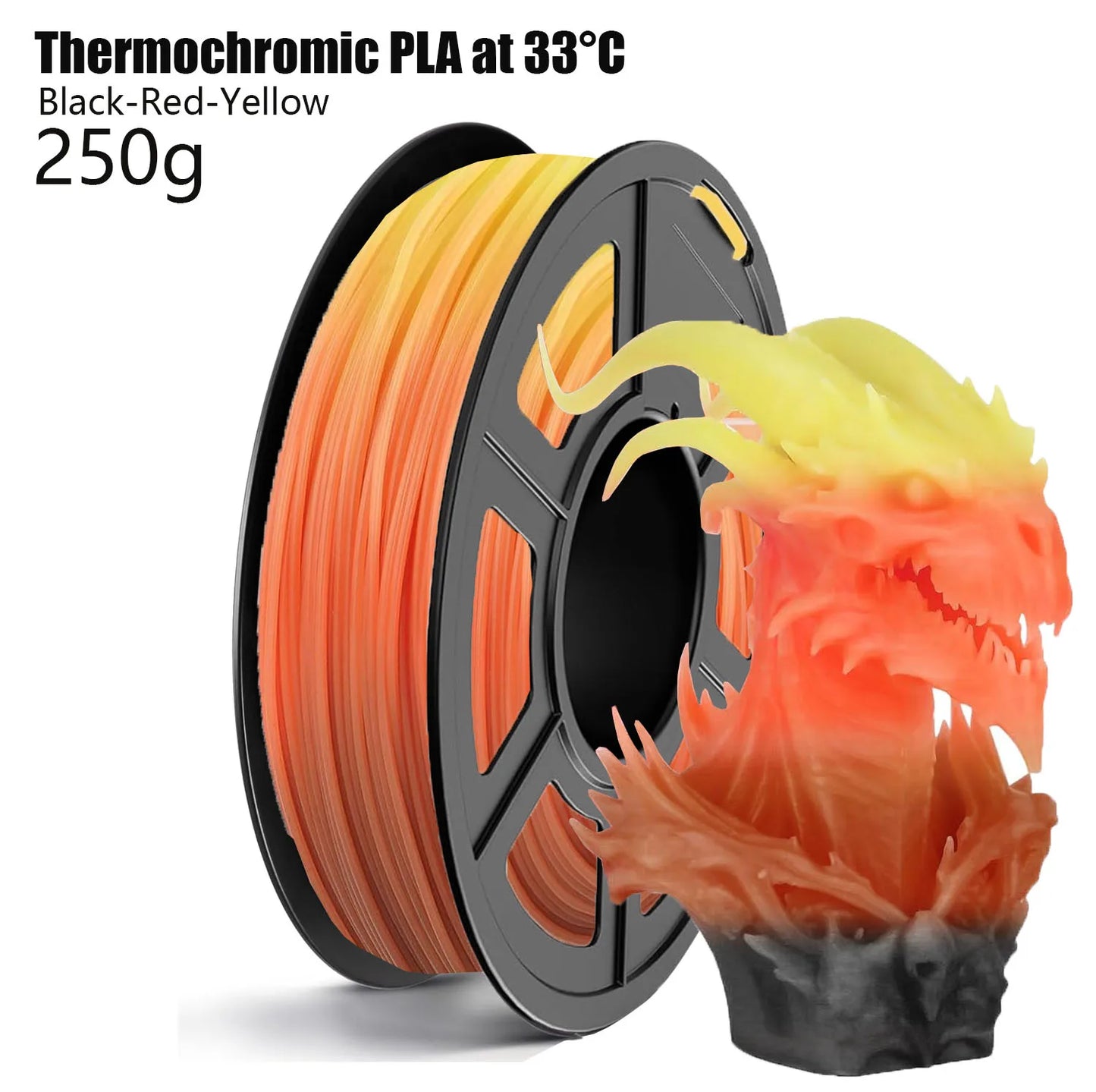 UV & Temp Color-Changing PLA Filament ±0.02mm | FDM 3D Printer