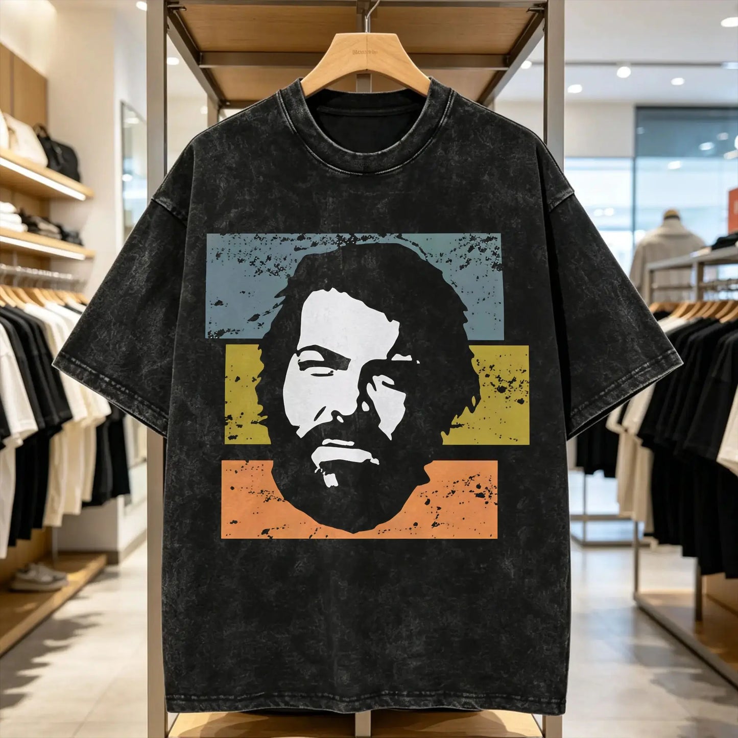 Bud Spencer and Terence Hill T Shirt Men Cotton Novelty T-Shirts Crew Neck Tee Shirt Short Sleeve Clothing Original Peaceful Pleasures Health and Wellness 3 XL