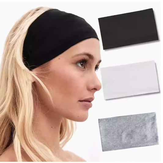 3-Piece Cotton Yoga Headband Set – Sweat-Absorbing Peaceful Pleasures Health and Wellness