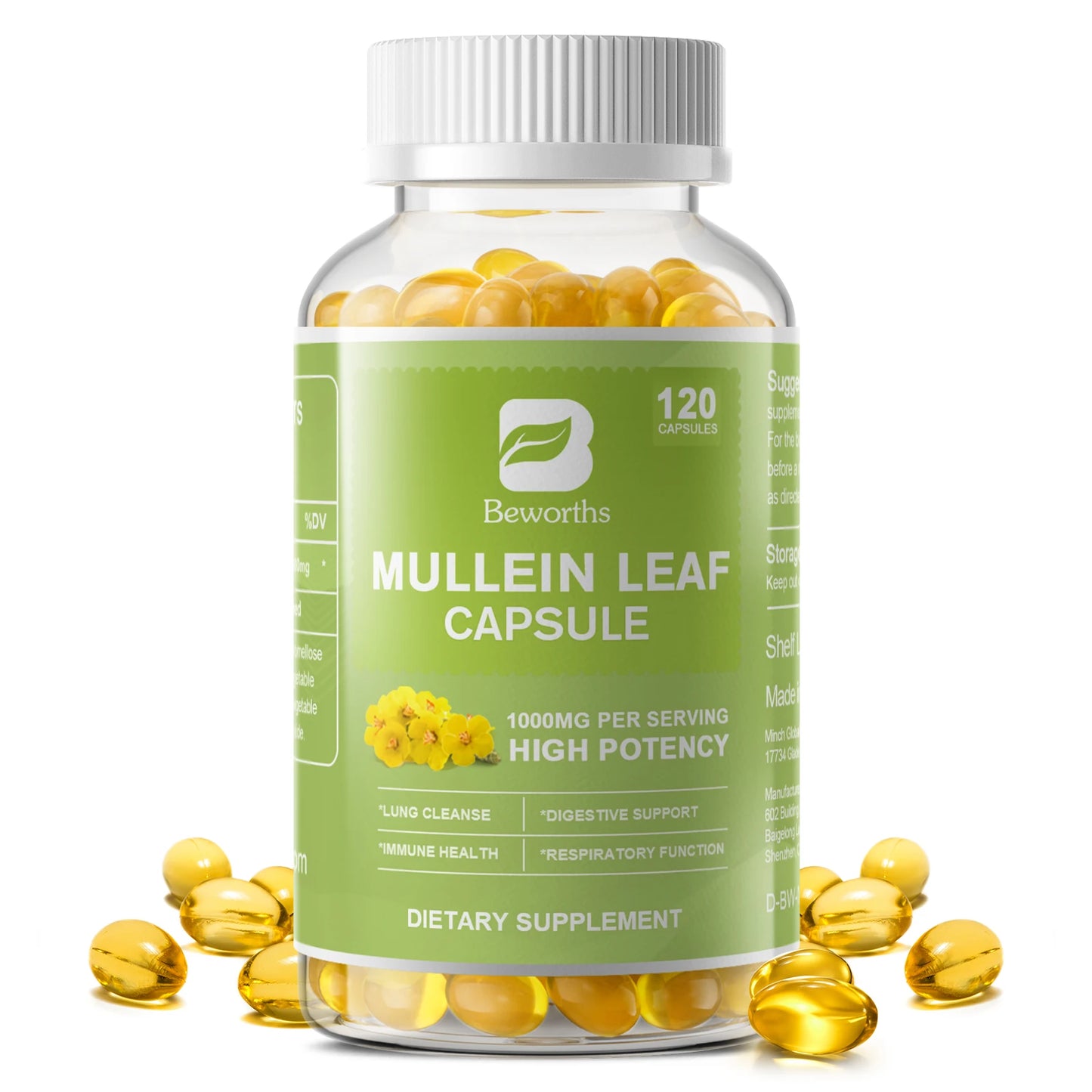 Mullein Leaf Capsules – Lung, Respiratory & Immune Support Peaceful Pleasures Health and Wellness