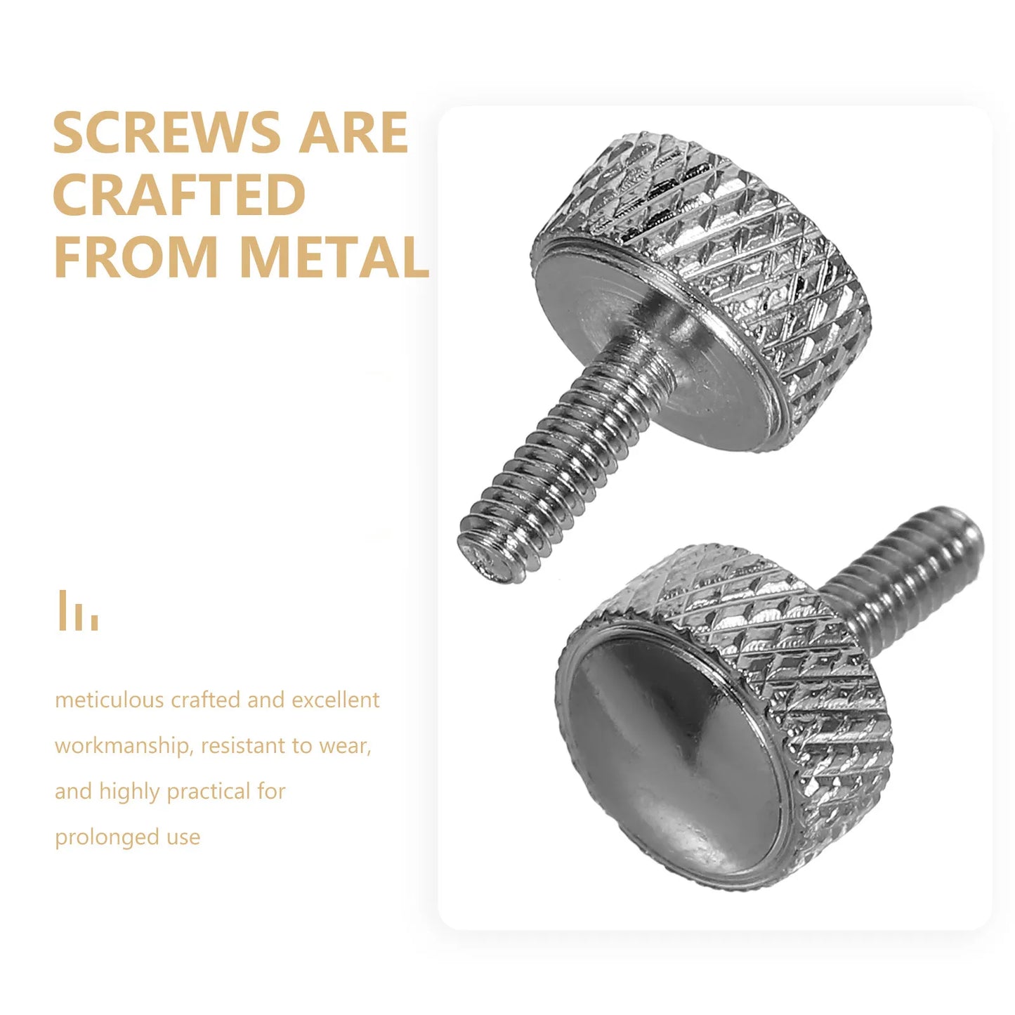10Pcs Vernier Calipers Thumb Screws Precision Locking Screws Metal Knurled Clamping Screw Knobs Caliper Screw Replacement Parts Peaceful Pleasures Health and Wellness