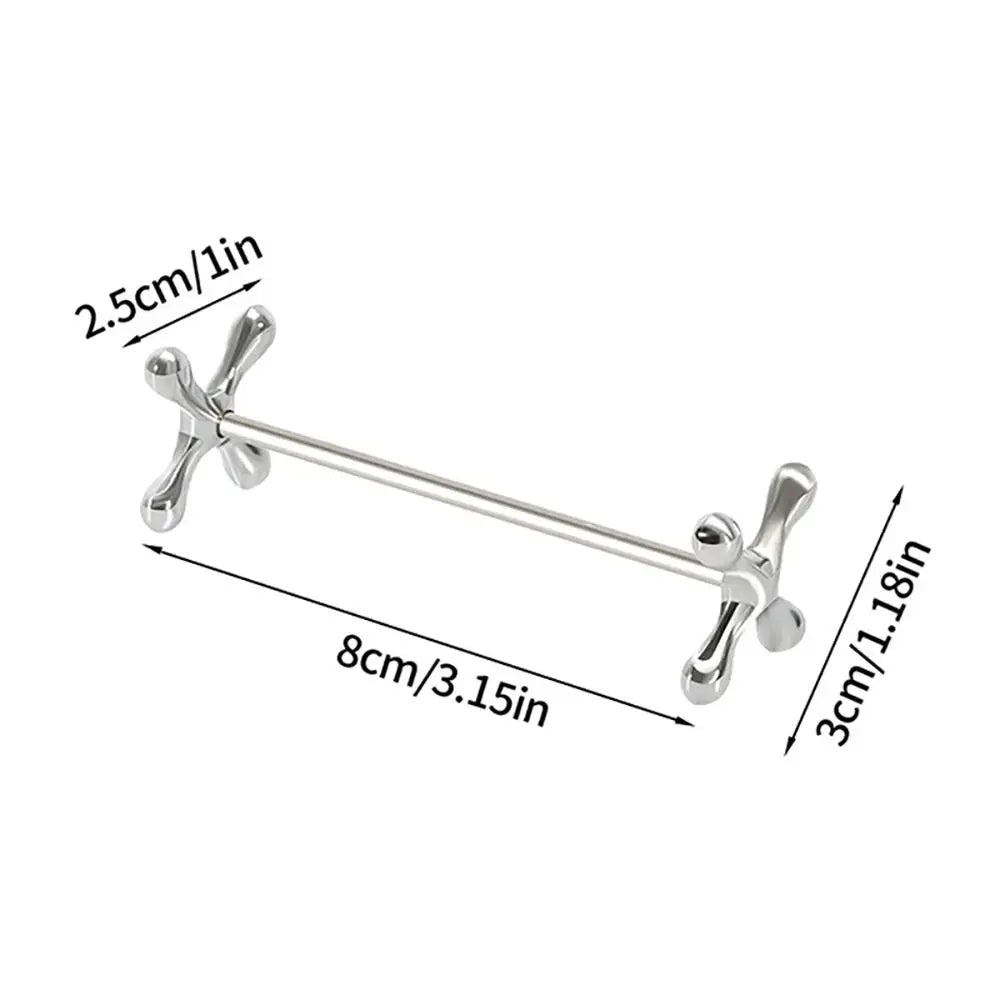 Plum Shape Stainless Steel Chopstick Holder & Tableware Rest