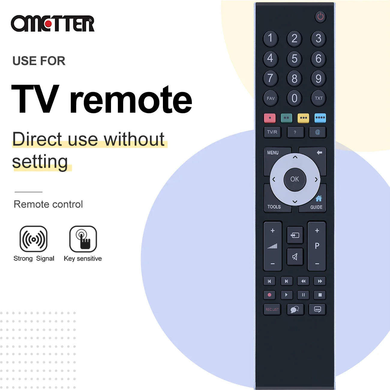 TP7187R Grundig Smart TV Replacement Remote Control
