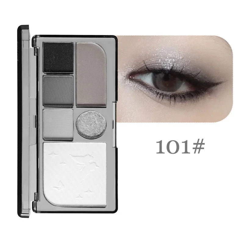 IFANYUO 6-Color Smokey Eyeshadow Palette | Shimmer & Matte