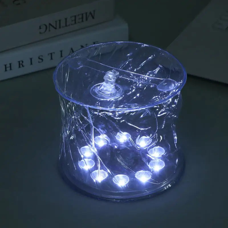 Inflatable Solar Camping Lantern – 10 LED Foldable Waterproof