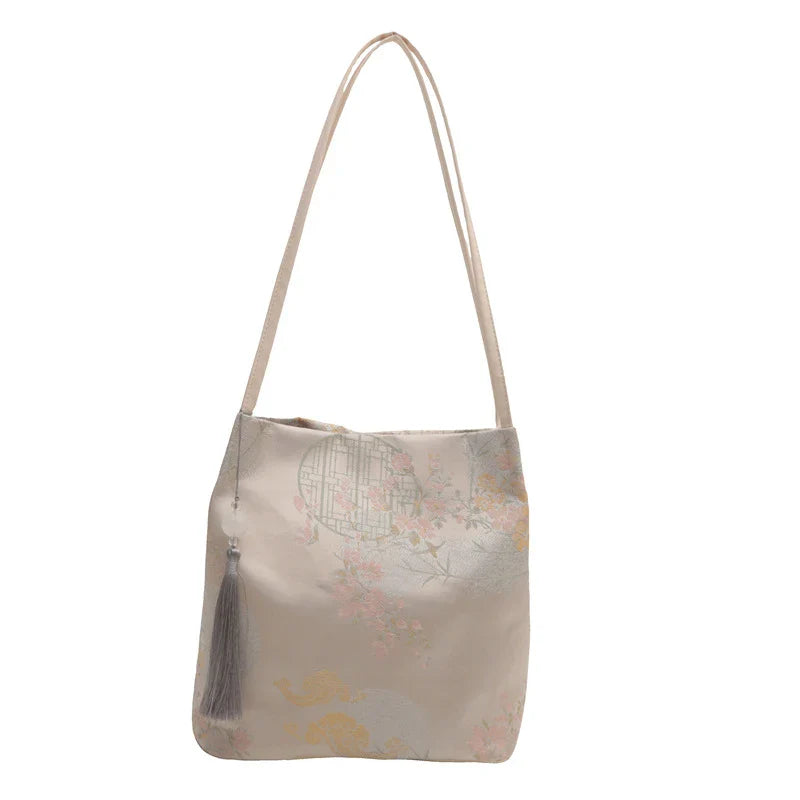 Women's Chinese-Style Retro Tote Shoulder Bag | Large Capacity