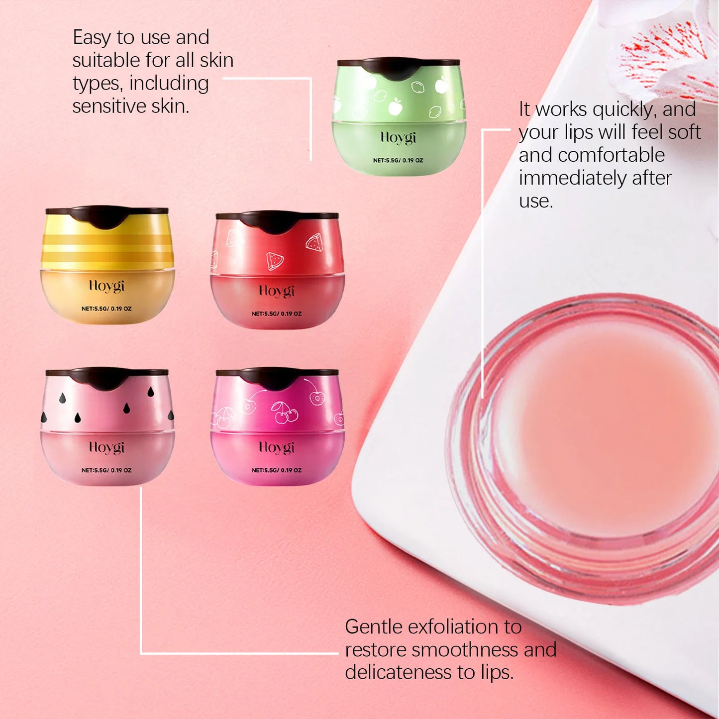Lip Mask Fade Lip Lines Remove Dead Skin Anti-cracking Dryness Peeling Repair Plumper Bleach Nourish Moisturizing Lip Care Cream Peaceful Pleasures Health and Wellness