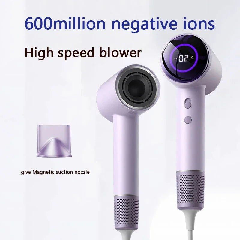 URGGU 1600W Ionic Hair Dryer | LED Display, Nozzle & Dual Volt